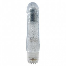 Vibrator Jammy Jelly Glitter Transparent 19 cm