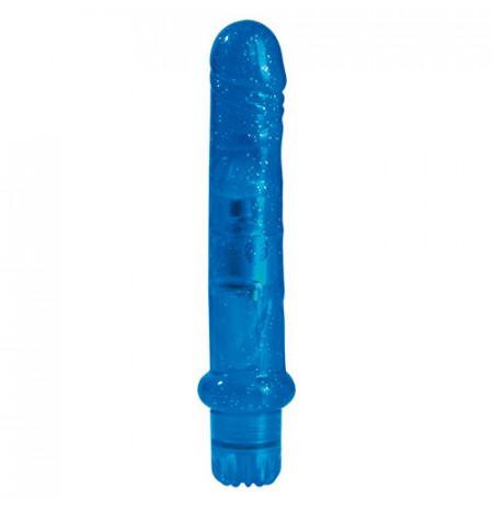 Vibrator Xhel Jammy Jelly Fresh Glitter Blu 17.5 cm